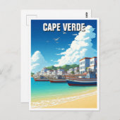 Kaapverdië Reizen Briefkaart (Voorkant / Achterkant)