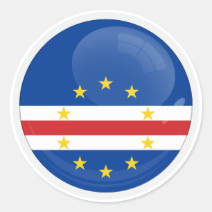 Kaapverdië Ronde pictogram vlag Sticker
