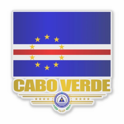 Kaapverdië Sticker (Voorkant)