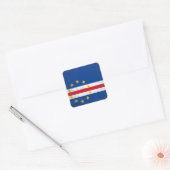 Kaapverdië Vierkante Sticker (Envelop)