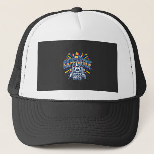 Kaapverdië Voetbal 2026 Voetbal Vet Land Typografi Trucker Pet