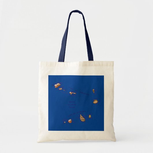 Kaapverdische kaarttas tote bag (Voorkant)