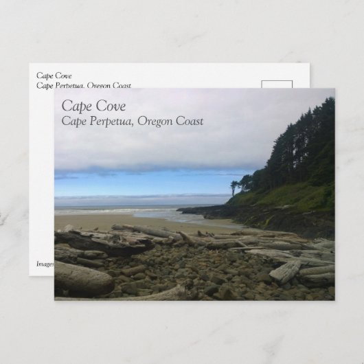 Kaapverdische kap, Cape Perpetua, Oregon Briefkaart (Voorkant / Achterkant)
