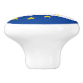 Kaapverdische keramische schedel knop (Zijkant)