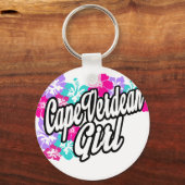 Kaapverdische meisjes sleutelketen sleutelhanger (Voorkant)