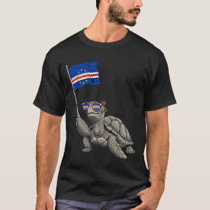 Kaapverdische Roots Cabo Verde Kaapverdische Vlag  T-shirt