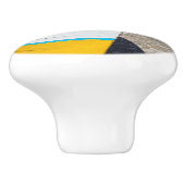 Kaapverdische Vissende boten Keramische Knop (Zijkant)