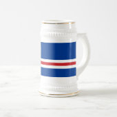 Kaapverdische vlag bierpul (Voorkant rechts)