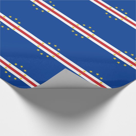 Kaapverdische vlag cadeaupapier (Hoek)