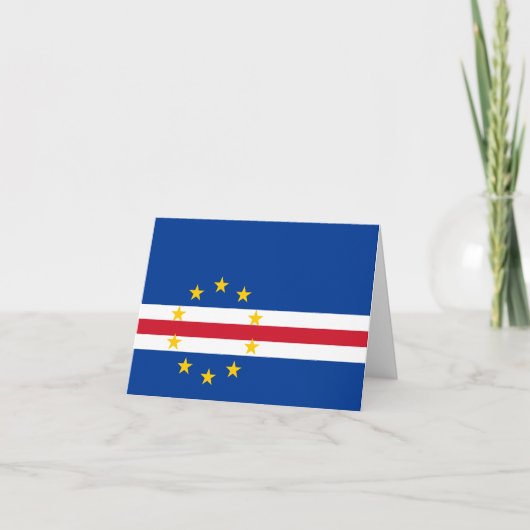 Kaapverdische vlag kaart (Voorkant)