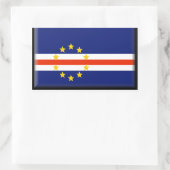 Kaapverdische vlag rechthoekige sticker (Tas)