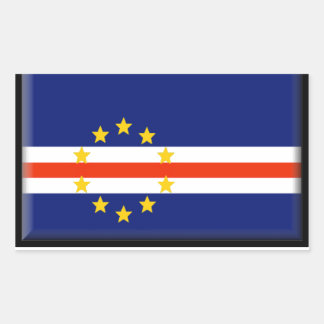 Kaapverdische vlag rechthoekige sticker