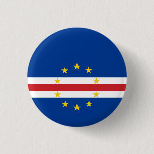 Kaapverdische vlag ronde button 3,2 cm