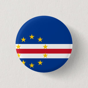 Kaapverdische vlag ronde button 3,2 cm
