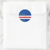 Kaapverdische vlag ronde sticker (Tas)