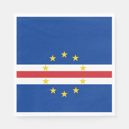 Kaapverdische vlag servet (Voorkant)