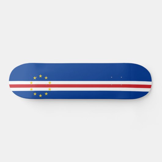 Kaapverdische vlag skateboard (Horizontaal)