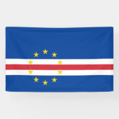 Kaapverdische vlag spandoek (Horizontaal)