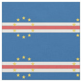 Kaapverdische vlag stof (Close Up)