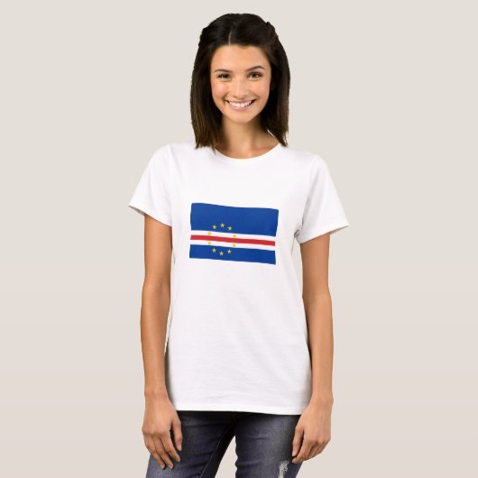 Kaapverdische vlag t-shirt (Voorkant volledig)