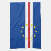 Kaapverdische vlag theedoek (Verticaal)