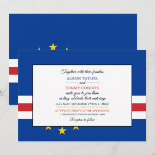 Kaapverdische vlag, vlag van Kaapverdië bruiloft Kaart