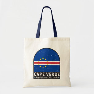 Kaapverdische vlaggenembleem noodlijdende  tote bag