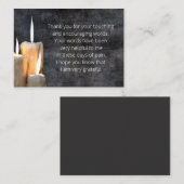 Kaarlicht donker Hartelijk dank Notitiekaartje (Voorkant / Achterkant)