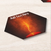 Kaarlicht in de donker kartonnen onderzetters (Schuin)