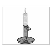 Kaars 01 	rubberstempel (Afrduk)