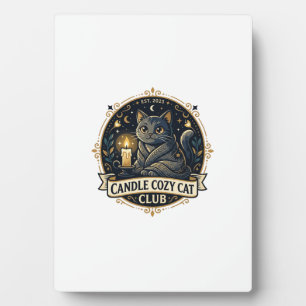 Kaars Cozy Kat Kat Vader Cadeau Idee - Kaars Cozy Fotoplaat