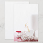 Kaars & harten briefpapier (Voorkant / Achterkant)