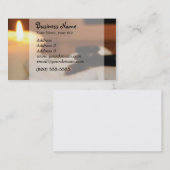 Kaars, hete rotsen visitekaartje (Voorkant / Achterkant)