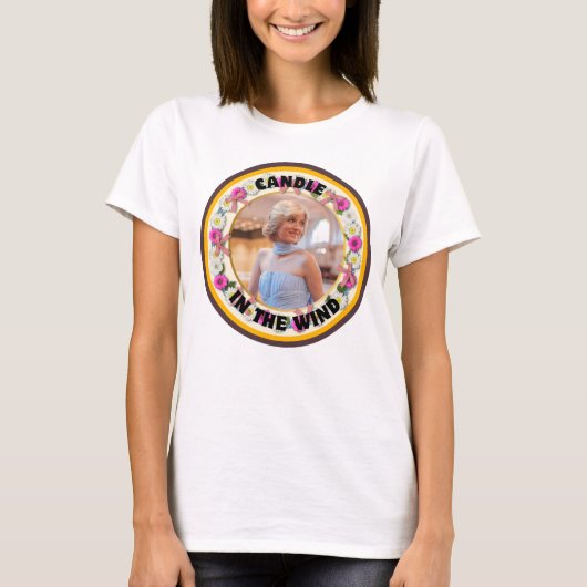 Kaars in de wind Vrouwen T-shirt (Voorkant)