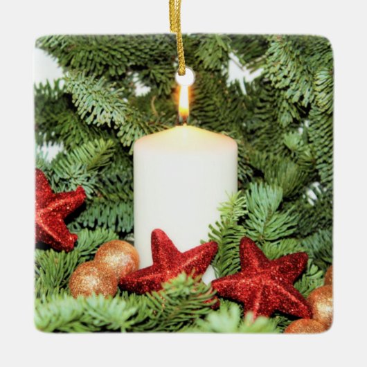 Kaars Kerst Ornament (Voorkant)