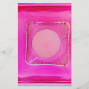 Kaars, lichtroze liefdeskaarslicht briefpapier