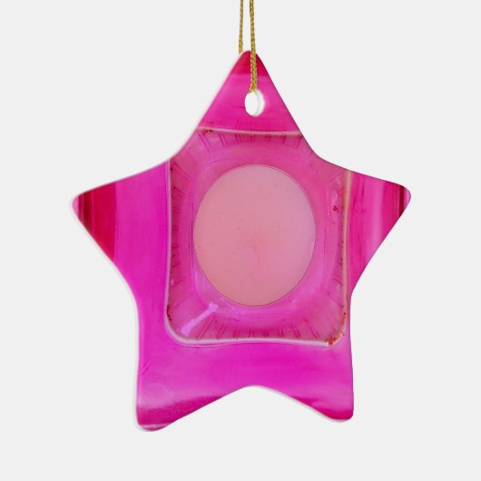 Kaars, lichtroze liefdeskaarslicht keramisch ornament (Rechts)