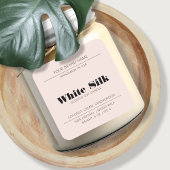 Kaars modern roze product verpakking label