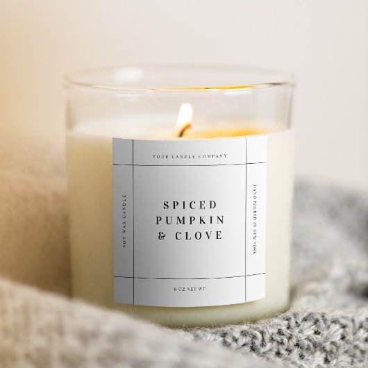 Kaars Product Label Sticker Handgemaakte Zakelijke