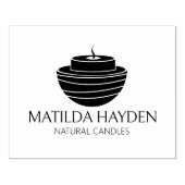 Kaars Small Business Packaging Rubberstempel (Afrduk)