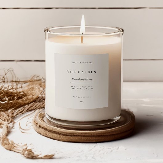 Kaars Sticker Zakelijk Product Label Jar Merkident