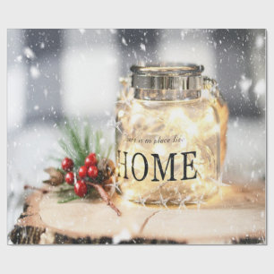 Kaars, Thuis Kerst Vakantie Cadeaupapier