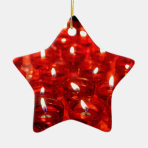 kaarsen aansteken keramisch ornament