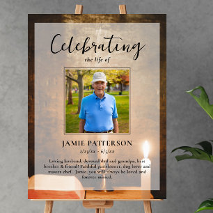 Kaarsen Bijbel Flevend Hart Foto Uitvaart Poster