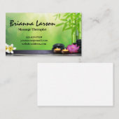 Kaarsen Bloemen Bamboe | SPA Visitekaartje (Voorkant / Achterkant)