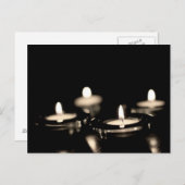 kaarsen briefkaart (Voorkant / Achterkant)