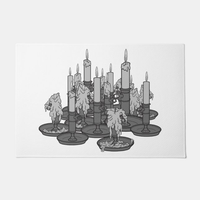 kaarsen deurmat (Voorkant)