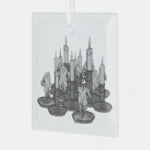 kaarsen glas ornament (Voorkant links)