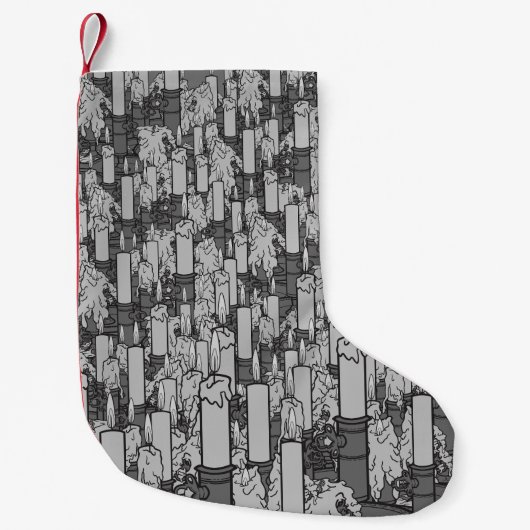 kaarsen kleine kerstsok (Voorkant)