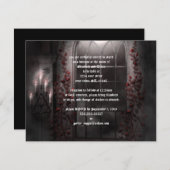 Kaarsen Lichte Rozen Gothic Weddenschap Kaart (Voorkant / Achterkant)